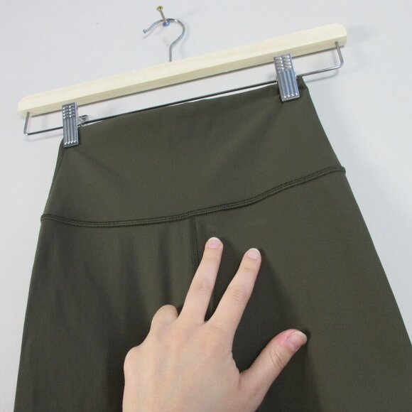 Lululemon Wunder Under Crop Women' Leggings 2 Green High Rise Luxtreme Yoga 130 - Picture 6 of 11